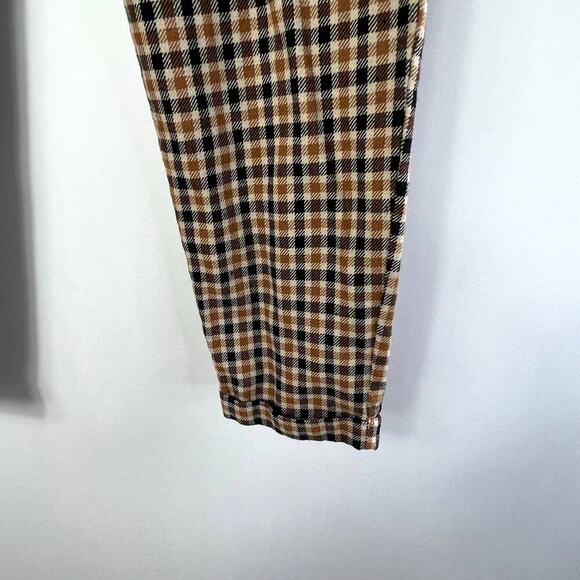 Women's Checkered Pegged Belted Dress Pants Size S - Picture 4 of 6